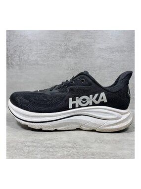 Hoka One One Clifton 10 Running Shoes - Men's Size 12 - Black